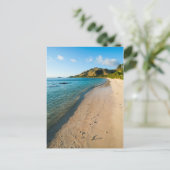 Tropisch strand landschap, Fiji Briefkaart (Staand voorkant)