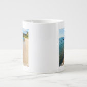 Tropisch strand landschap, Fiji Grote Koffiekop (Voorkant)