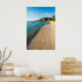 Tropisch strand landschap, Fiji Poster (Keuken)