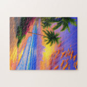 Tropisch strand landschap legpuzzel (Horizontaal)