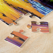 Tropisch strand landschap legpuzzel (Zijkant)