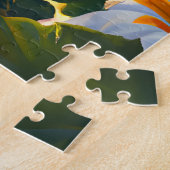 Tropisch strand landschap legpuzzel (Zijkant)