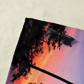 Tropisch strand landschappelijke zonsondergang strandlaken (In situ)