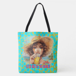 Tropisch strand, Laten we naar het strand gaan, Or Tote Bag