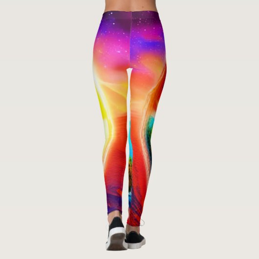 Tropisch strand leggings (Achterkant)