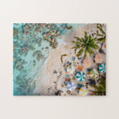Tropisch strand legpuzzel (Horizontaal)