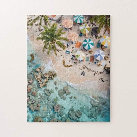 Tropisch strand legpuzzel (Verticaal)