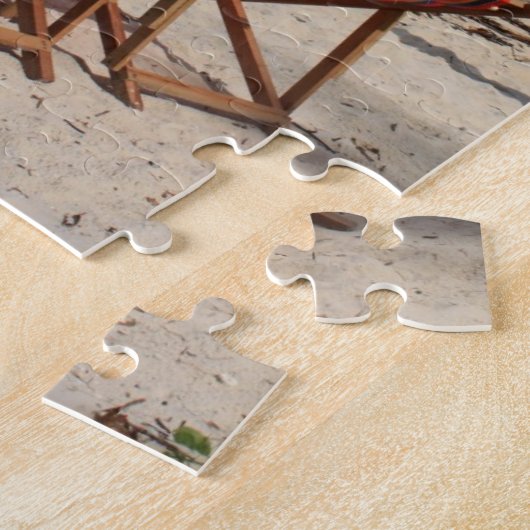 Tropisch strand legpuzzel (Zijkant)