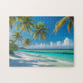 Tropisch strand legpuzzel