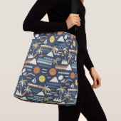 Tropisch strand leuk patroon crossbody tas (Dichtbij)
