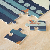 Tropisch strand leuk patroon legpuzzel (Zijkant)