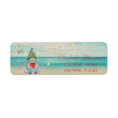 Tropisch,Strand,Lieve Kabouter,Sneeuwvlokken  Etiket (Voorkant)