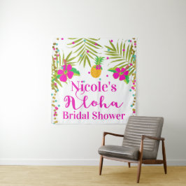 Tropisch strand luau aloha feest achtergrond wandkleed