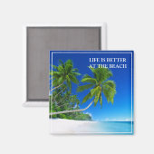 Tropisch strand Magnet (Voorkant / Achterkant)