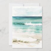 tropisch strand meid van eer voorstel kaart (Achterkant)