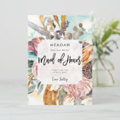 tropisch strand meid van eer voorstel kaart (Staand voorkant)