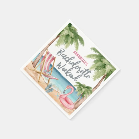 Tropisch Strand Meisjes Weekend Afscheid Van Het J Servet (Hoek)