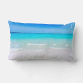 Tropisch strand met een Turquoise Zee bruiloft Kussen (Achterkant)