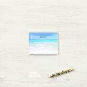 Tropisch strand met een Turquoise Zee bruiloft Post-it® Notes (Op bureau)