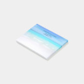 Tropisch strand met een Turquoise Zee bruiloft Post-it® Notes (Schuin)