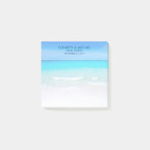 Tropisch strand met een Turquoise Zee bruiloft Post-it® Notes (Voorkant)