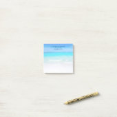 Tropisch strand met een Turquoise Zee bruiloft Post-it® Notes (Op bureau)