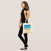 Tropisch strand met een Turquoise Zee bruiloft Tote Bag (Voorkant (model))