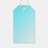 Tropisch strand met een Turquoise Zee Wedding Beda Cadeaulabel (Achterkant)