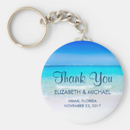 Tropisch strand met een Turquoise Zee Wedding Beda Sleutelhanger
