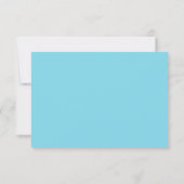 Tropisch strand met een Turquoise Zee Wedding RSVP (Achterkant)