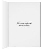 tropisch strand met gevouwen taart huwelijksuitnod (Binnen (Rechts))