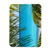 Tropisch strand met handpalmen magneet (Verticaal)