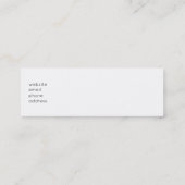 Tropisch strand met handpalmen mini visitekaartje (Achterkant)