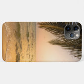 Tropisch strand met palmbomen bij zonsondergang Case-Mate iPhone case (Achterkant (horizontaal))