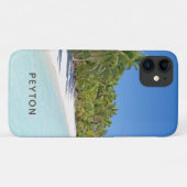 Tropisch strand met palmen Case-Mate iPhone hoesje (Achterkant (horizontaal))