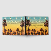 Tropisch strand met palmen Hawaiaans huwelijk Gastenboek (Volledig)