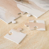 Tropisch strand met palmen legpuzzel (Zijkant)