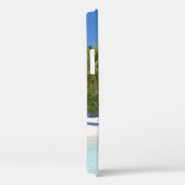Tropisch Strand met Palmen Monogrammeermerk Case-Mate iPhone Case (Achterkant / Rechts)