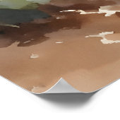 Tropisch strand met palmen poster (Hoek)
