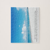 Tropisch strand met Serenity Prayer Legpuzzel (Verticaal)