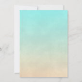 Tropisch strand met troebel huwelijk kaart (Achterkant)