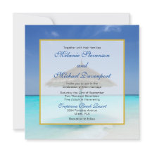 Tropisch strand met troebel huwelijk