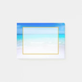 Tropisch strand met Turquoise-Zee Post-it® Notes (Voorkant)