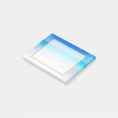 Tropisch strand met Turquoise-Zee Post-it® Notes (Schuin)
