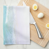 Tropisch strand met Turquoise-Zee Theedoek (Quarter Fold)