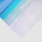 Tropisch strand met Turquoise-Zee Tissuepapier (Detail)