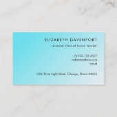 Tropisch strand met Turquoise-Zee Visitekaartje (Achterkant)