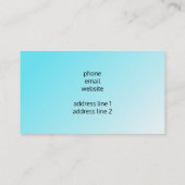 Tropisch strand met Turquoise-Zee Visitekaartje (Achterkant)