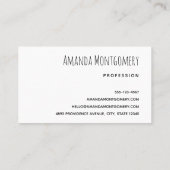 Tropisch strand met wind geveegd palmbomen visitekaartje (Achterkant)