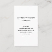 Tropisch strand met wind geveegd palmbomen visitekaartje (Achterkant)